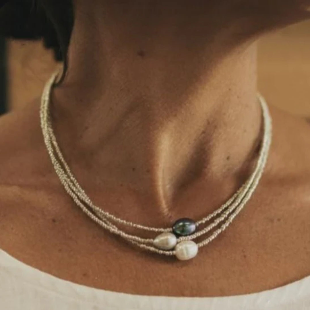 Collar Vintage con Perla Natural