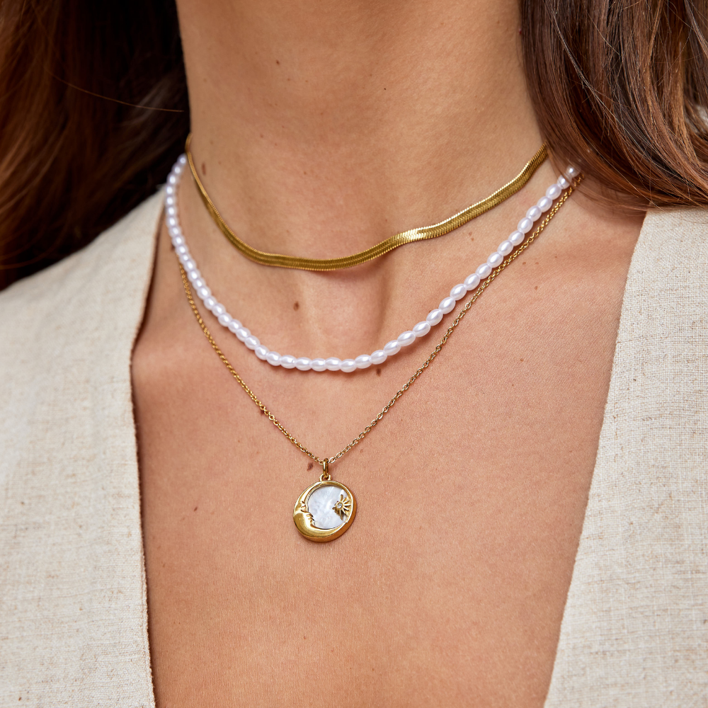 Collar de Oro con Cadena Serpiente