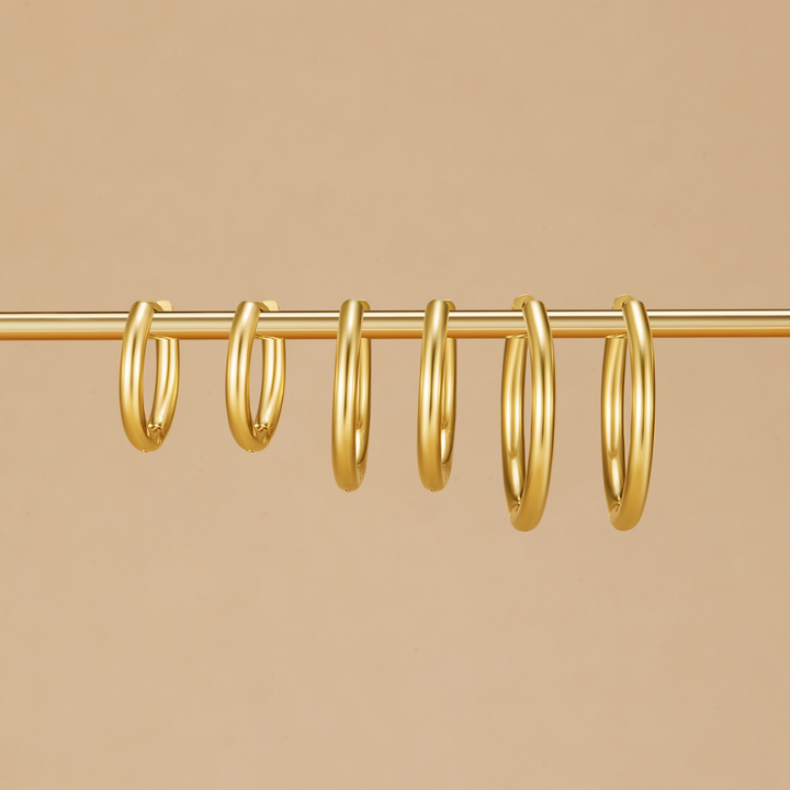 Aura – Set de pendientes triple aro