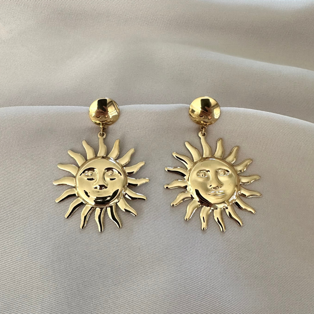 Sunny – Pendientes largos dorados