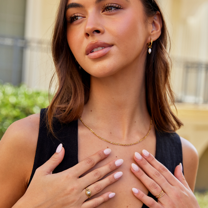 Royal – Anillo vintage con perlas naturales