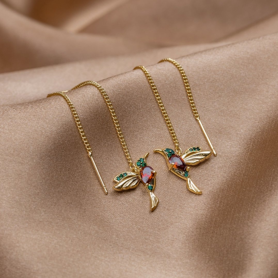 Pendientes de colibrí – Diseño chic y delicado