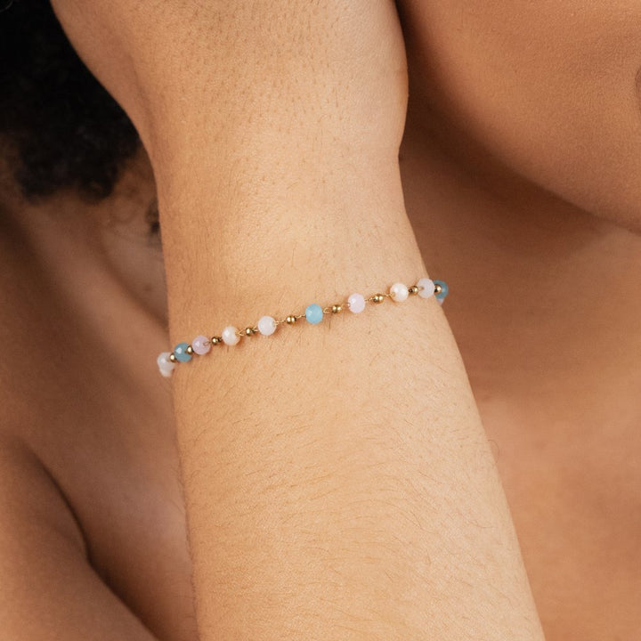 Dalia – Pulsera con cuentas de piedra natural
