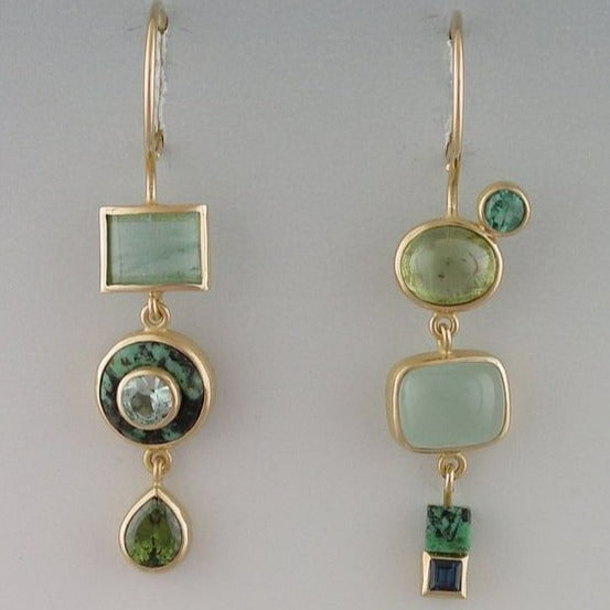 Rose – Pendientes Vintage Verdes