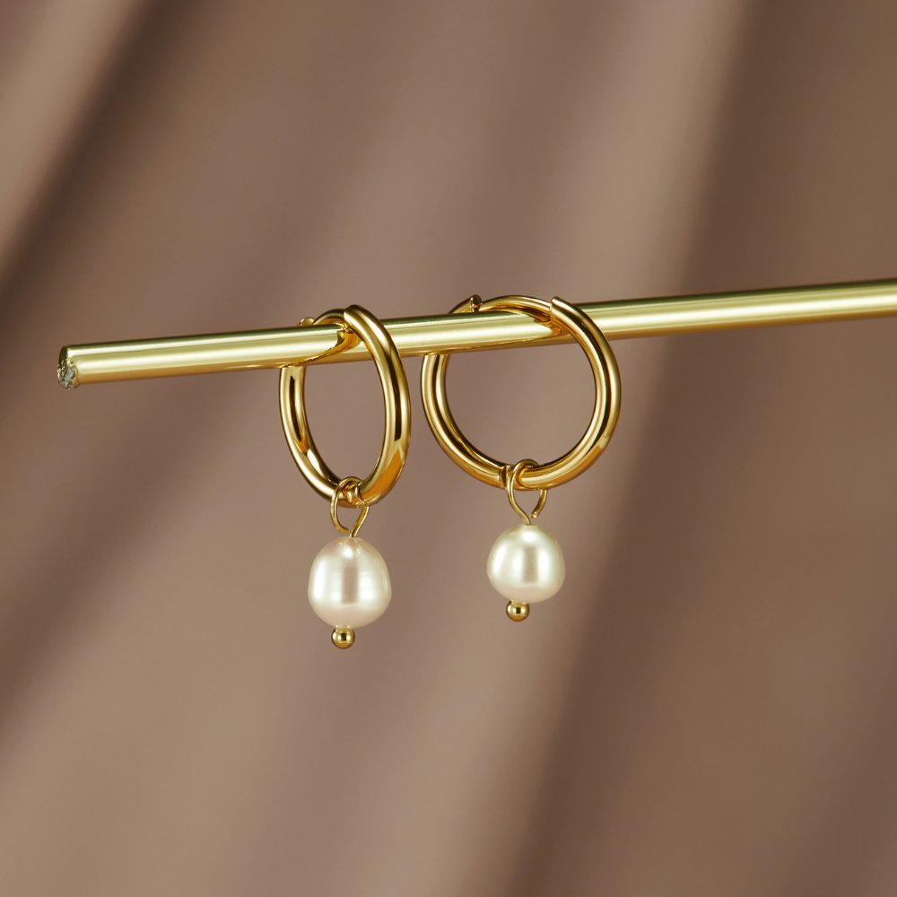 Bella – Pendientes elegantes con perlas de agua dulce