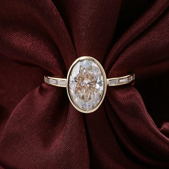 Alegría – Anillo con Moissanita Blanca