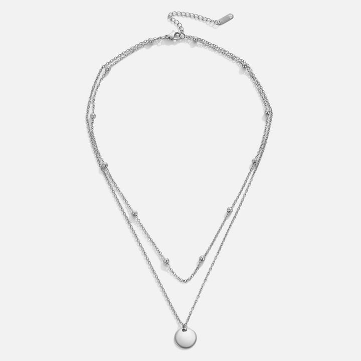 Collar de plata en capas – Elegancia atemporal