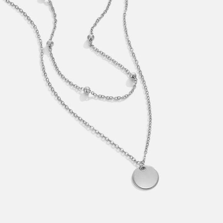Collar de plata en capas – Elegancia atemporal