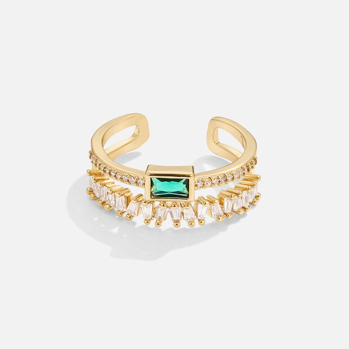 Bliss – Anillo de cristales con diseño en capas