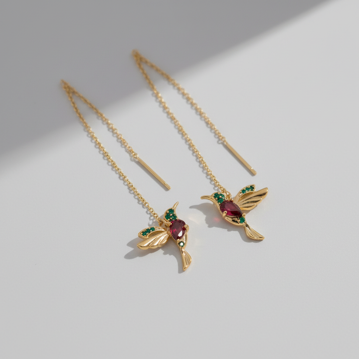 Pendientes de colibrí – Diseño chic y delicado