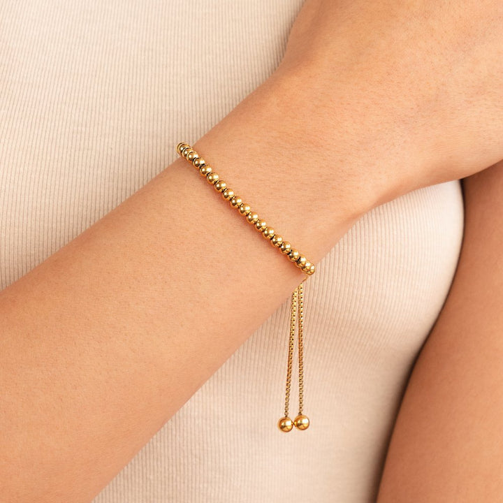 Pulsera de Oro con Cuentas