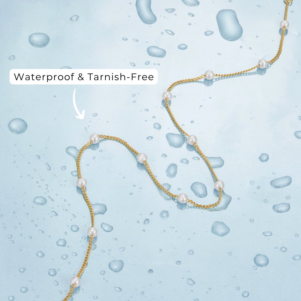 Collar de Perlas y Oro Puro