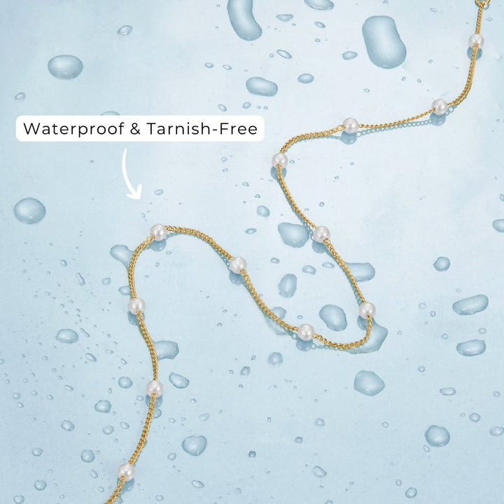 Collar de Perlas y Oro Puro