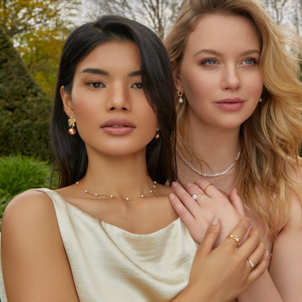 Collar de Perlas y Oro Puro