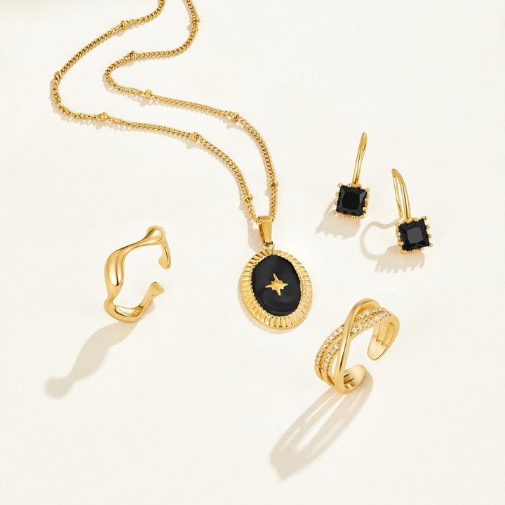 Wunder – Pendientes de gota con cristal brillante