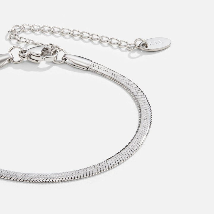 Sarya – Pulsera de cadena serpiente en plata