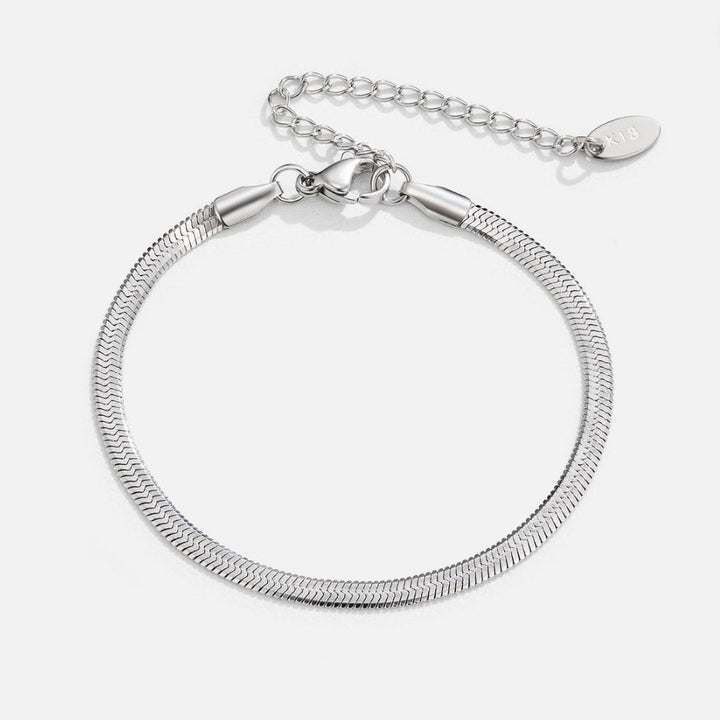 Sarya – Pulsera de cadena serpiente en plata