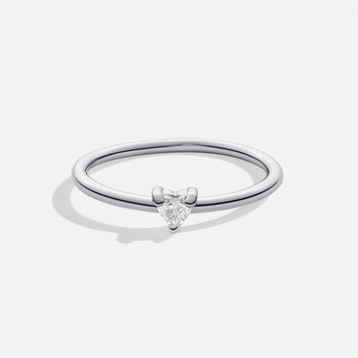 Pequeño Amor – Anillo de corazón con cristal brillante