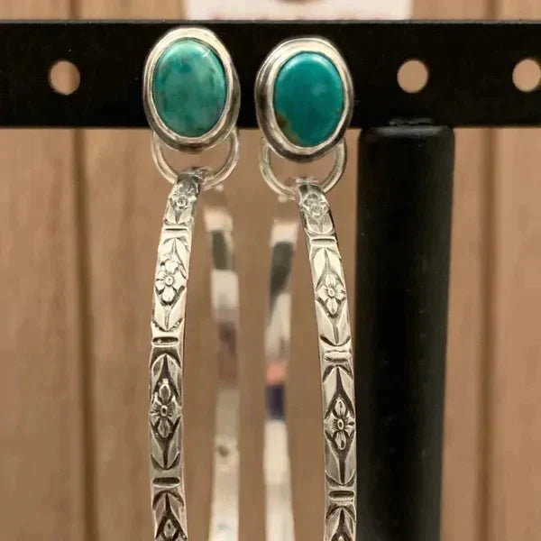 Diseño boho – Pendientes vintage con ónix