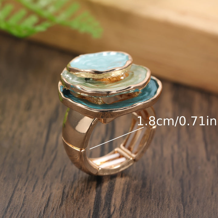 Nara – Anillo Boho con Triple Capa de Esmalte