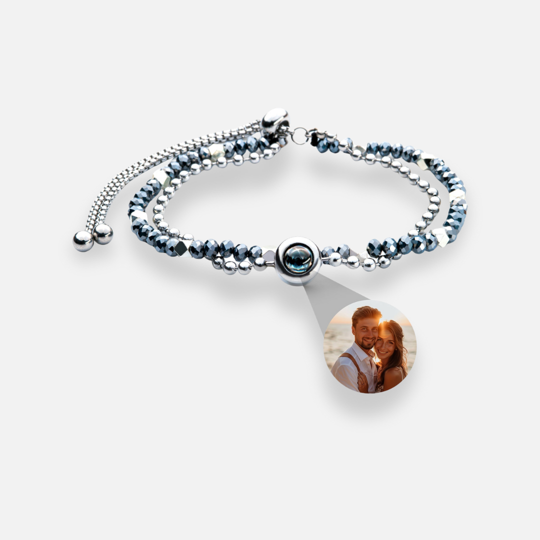 Pulsera con foto personalizada - Cristal