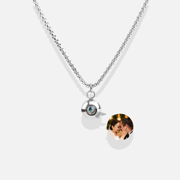 Collar con foto personalizada - Cadena de serpiente