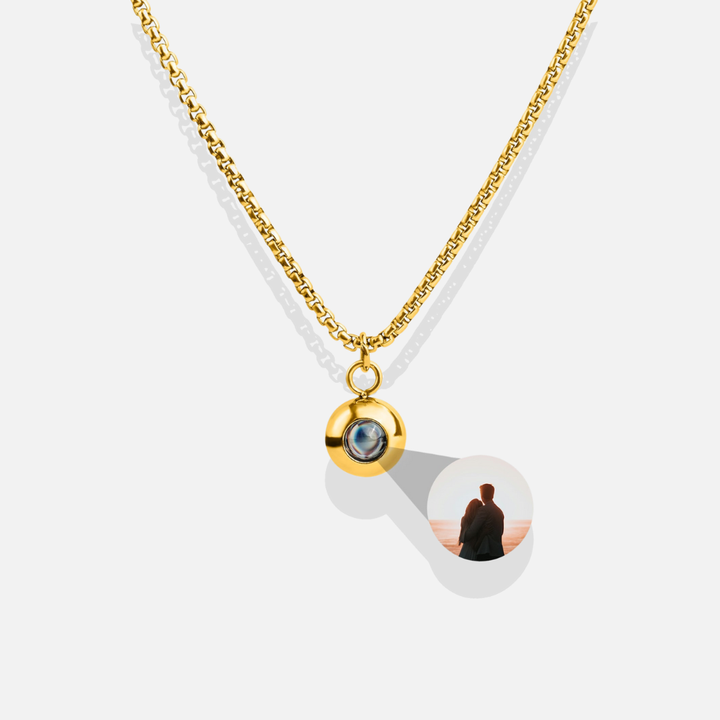 Collar con foto personalizada - Cadena de serpiente