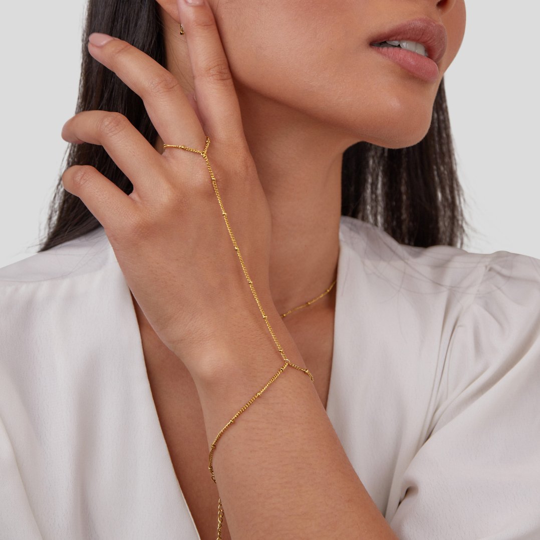 Pulsera de Cadena Chic para la Mano