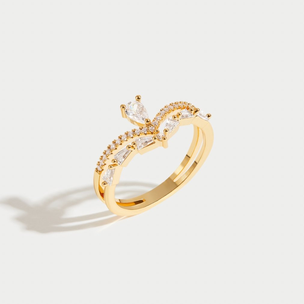 Aura – Anillo elegante con cristal brillante