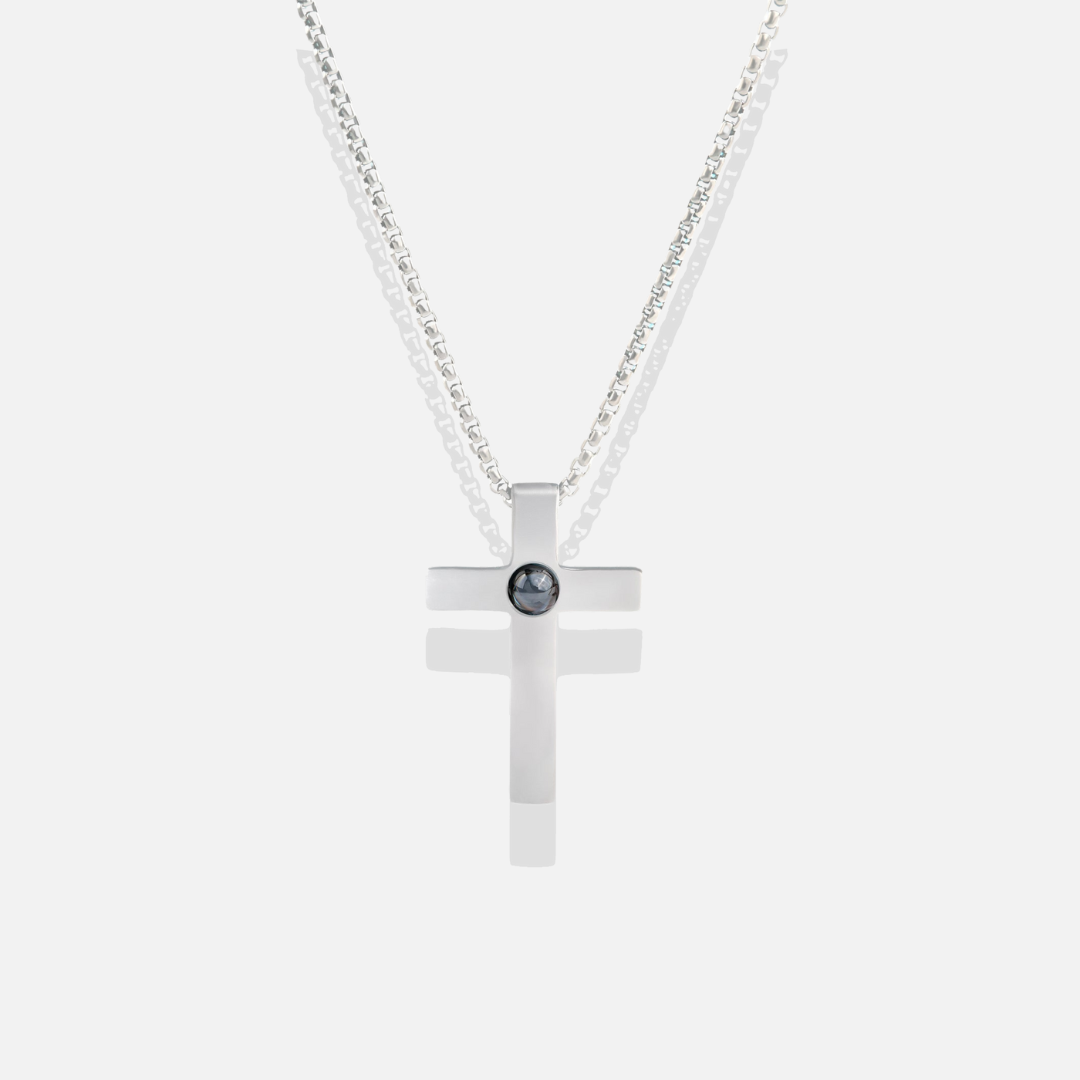 Collar con foto personalizada - Cruz