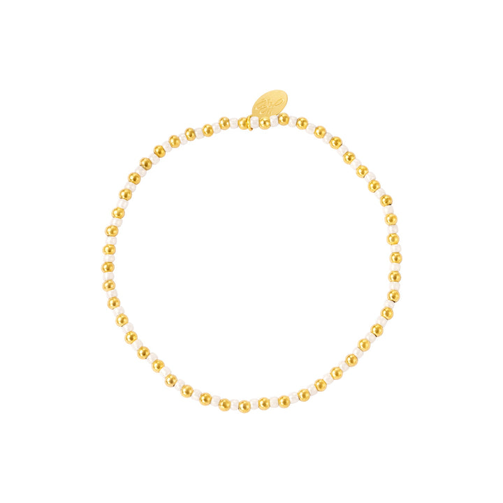 Bracelet Gemma - Gold & White