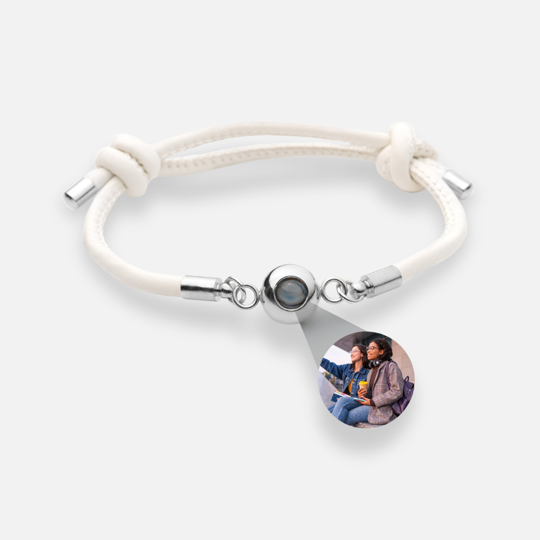Pulsera con foto personalizada - Cuero