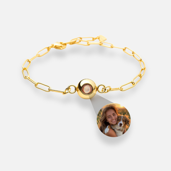 Pulsera con foto personalizada - Clip de papel