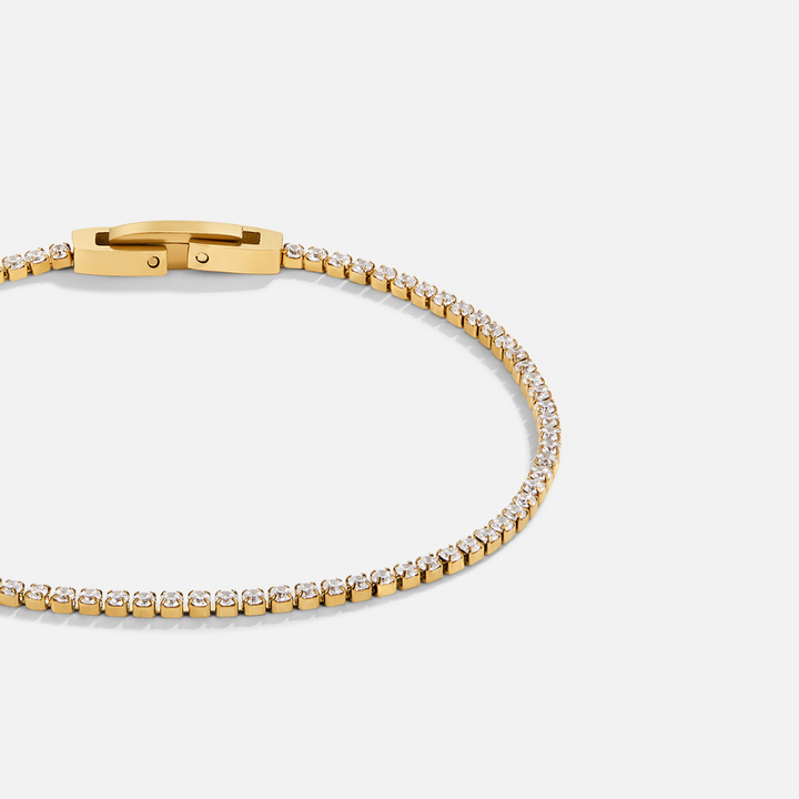 Pulsera de Oro con Cristales