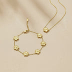 Conjunto Golden Luck Collar y Pulsera Dorados