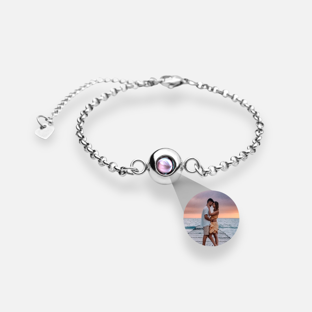 Pulsera con foto personalizada - Cadena Rolo