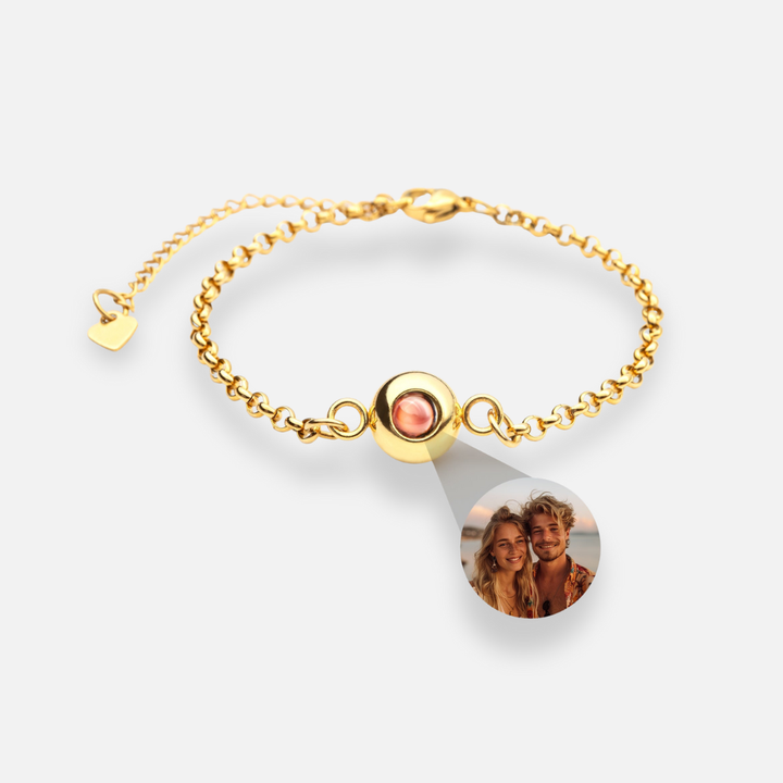 Pulsera con foto personalizada - Cadena Rolo