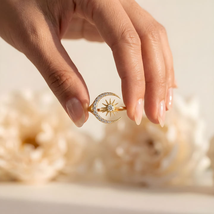 Anillo Luna Sol