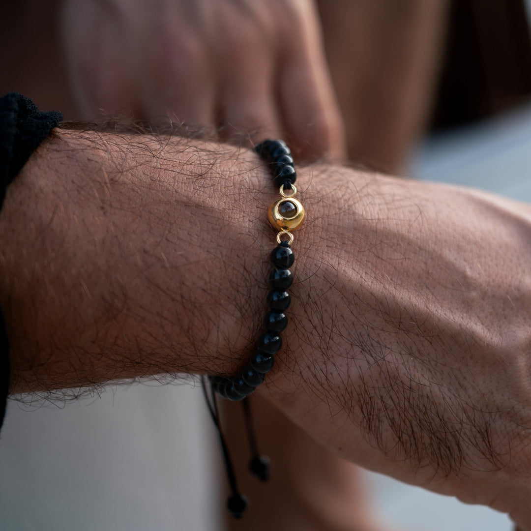 Pulsera con foto personalizada - Collar de perlas