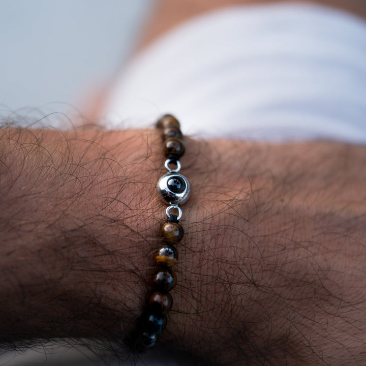 Pulsera con foto personalizada - Collar de perlas