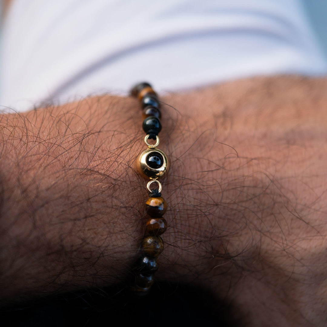 Pulsera con foto personalizada - Collar de perlas