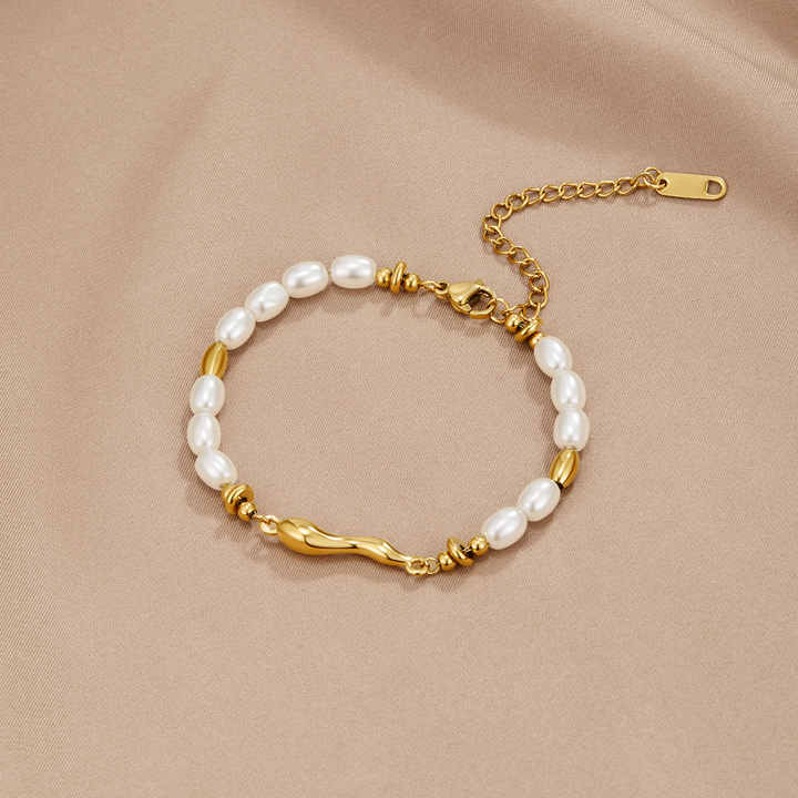Pulsera con Perlas de Agua Dulce