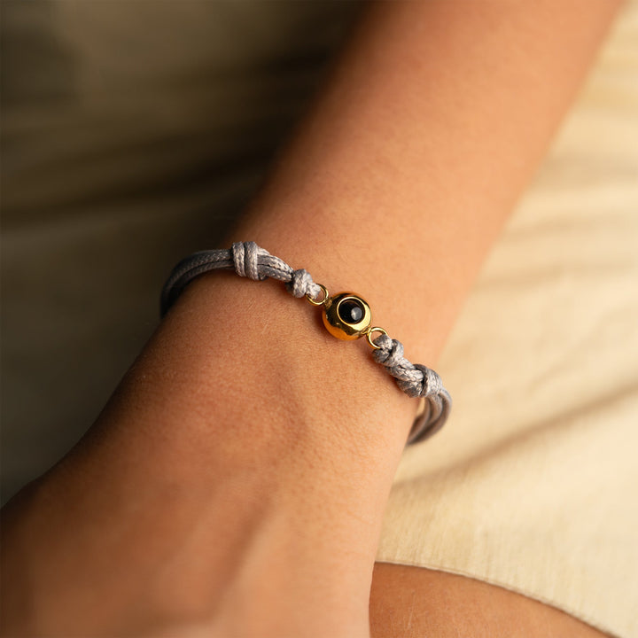 Pulsera con foto personalizada - Nudo marinero