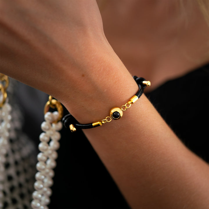 Pulsera con foto personalizada - Cuero