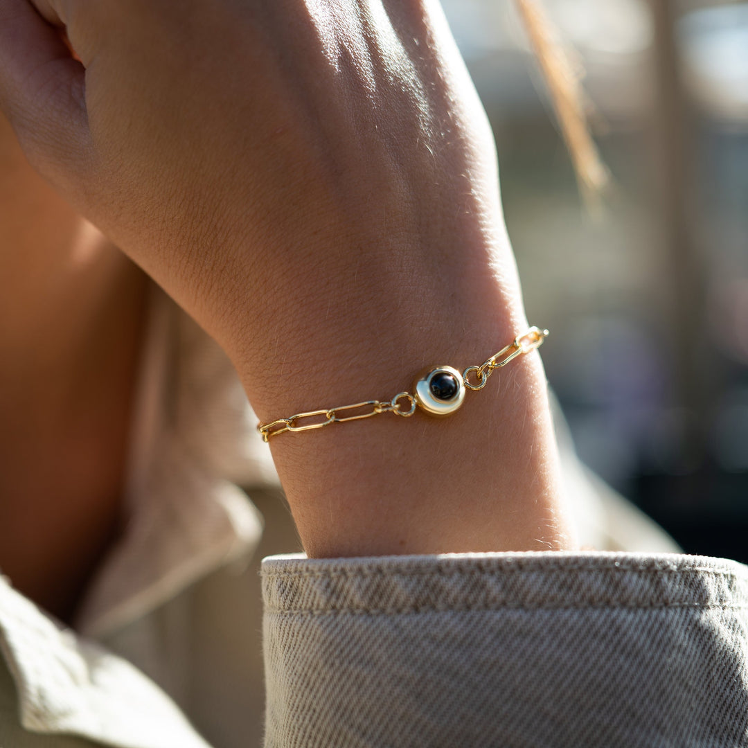 Pulsera con foto personalizada - Clip de papel