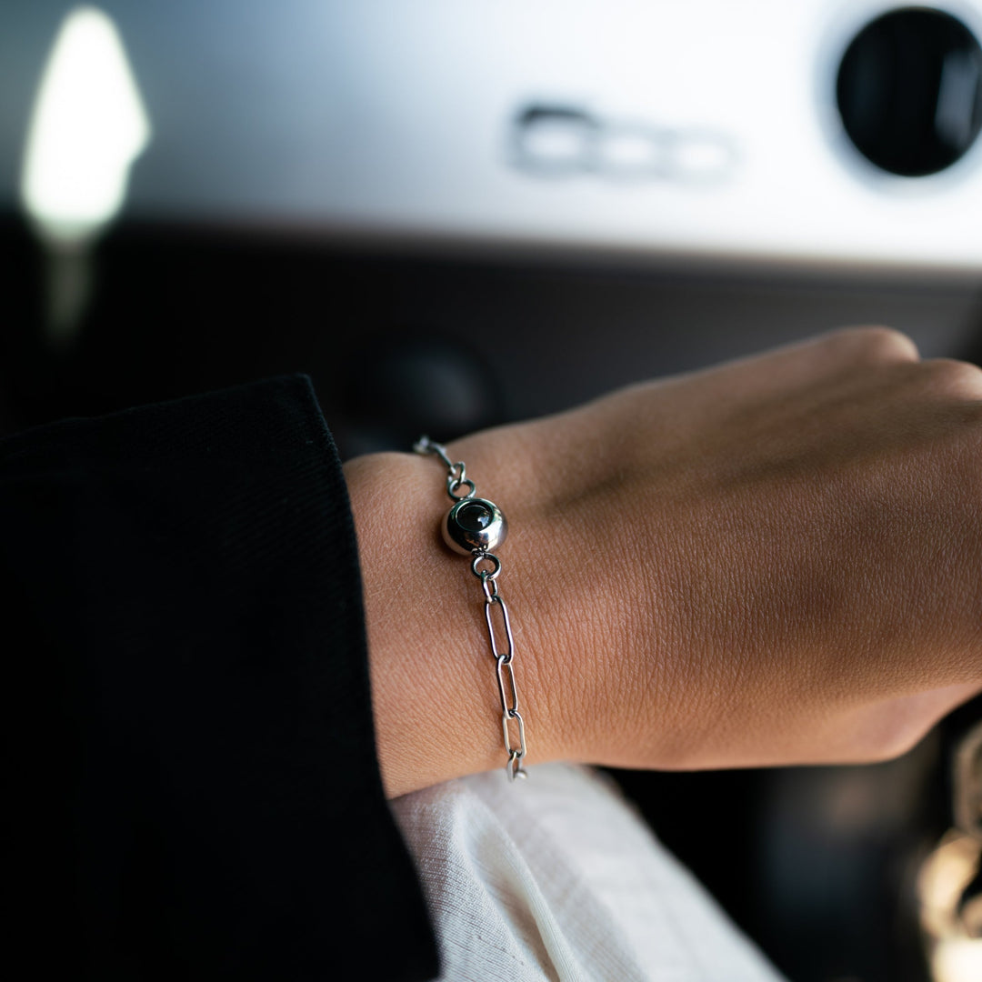 Pulsera con foto personalizada - Clip de papel