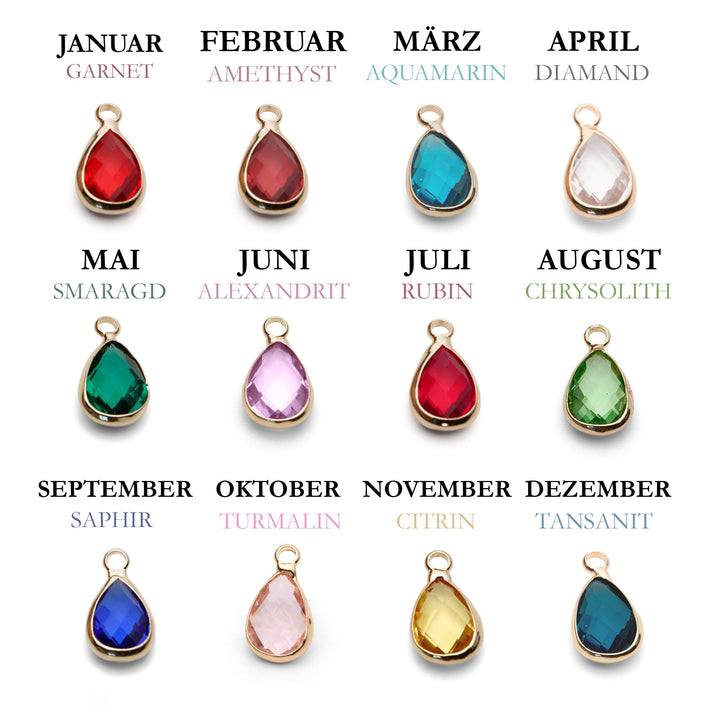 Pulsera con foto personalizada - Piedra de nacimiento