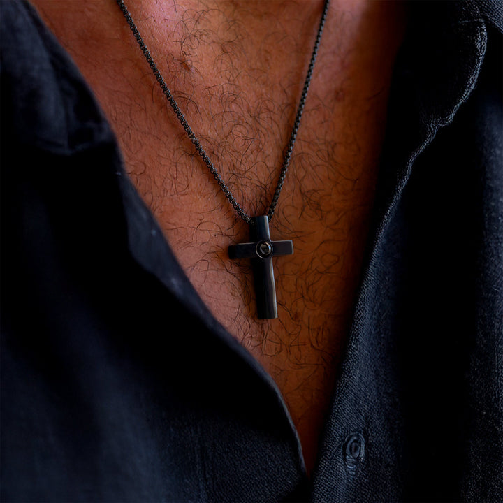 Collar con foto personalizada - Cruz