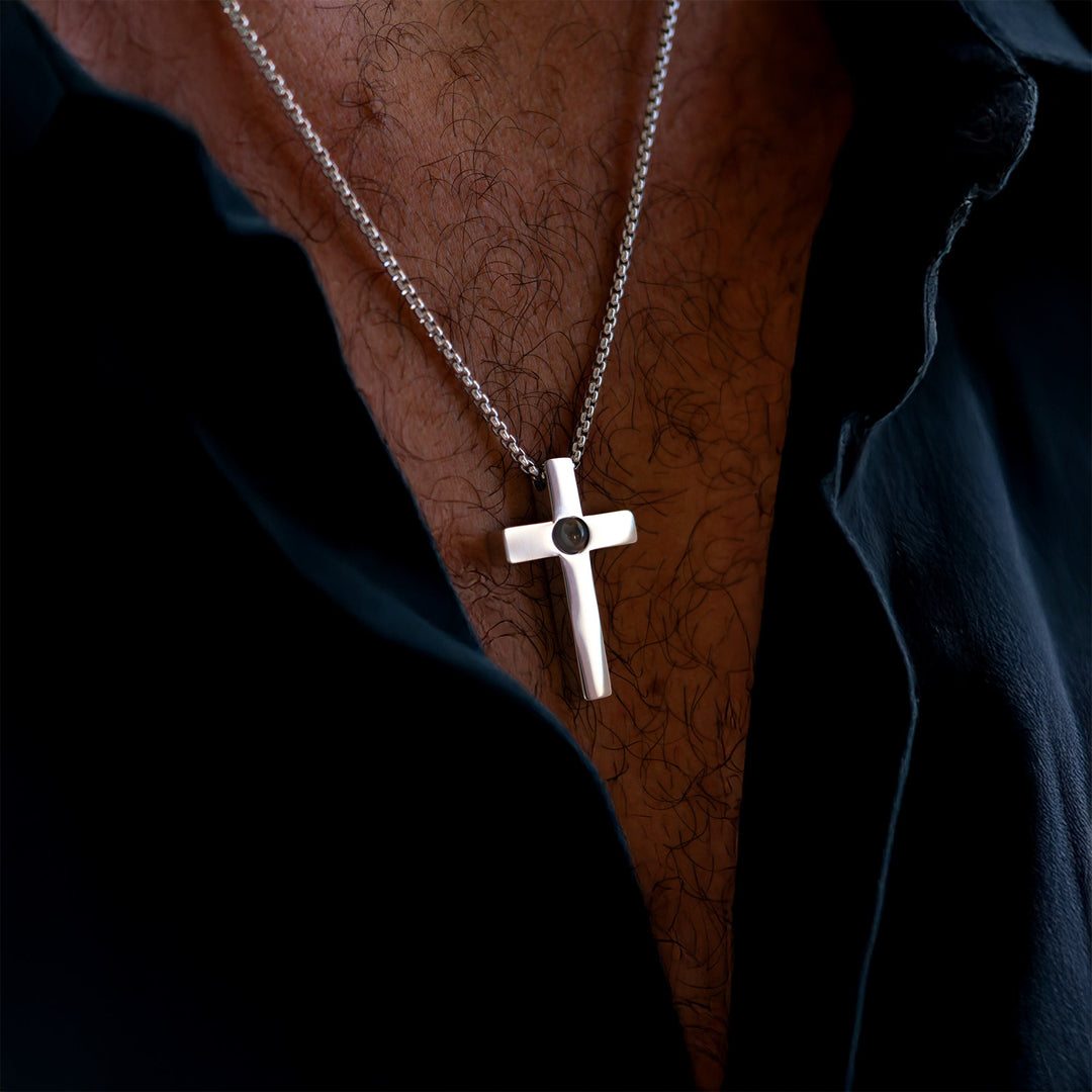 Collar con foto personalizada - Cruz