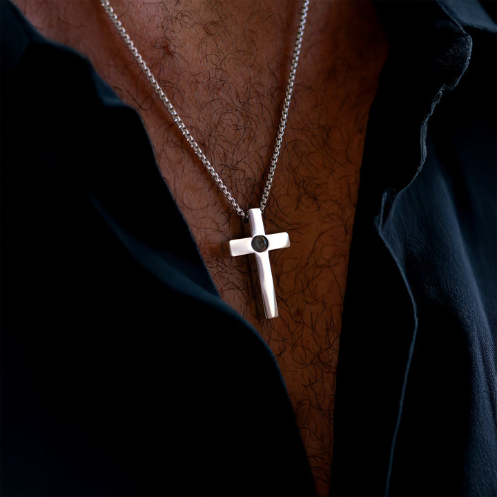 Collar con foto personalizada - Cruz